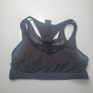 Kaia black t back sports bra size 16